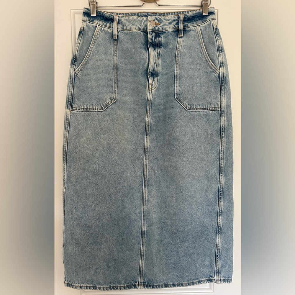 Denim Midi Skirt